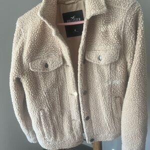 Hollister Cream Sherpa Jacket
